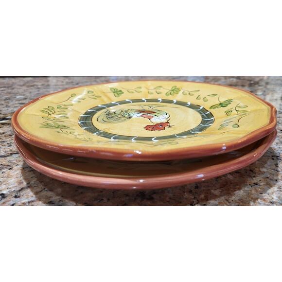 Cocorico Luncheon / Decorator Plates 8 3/4"" Rooster (Set Of 2) - Picture 6 of 16